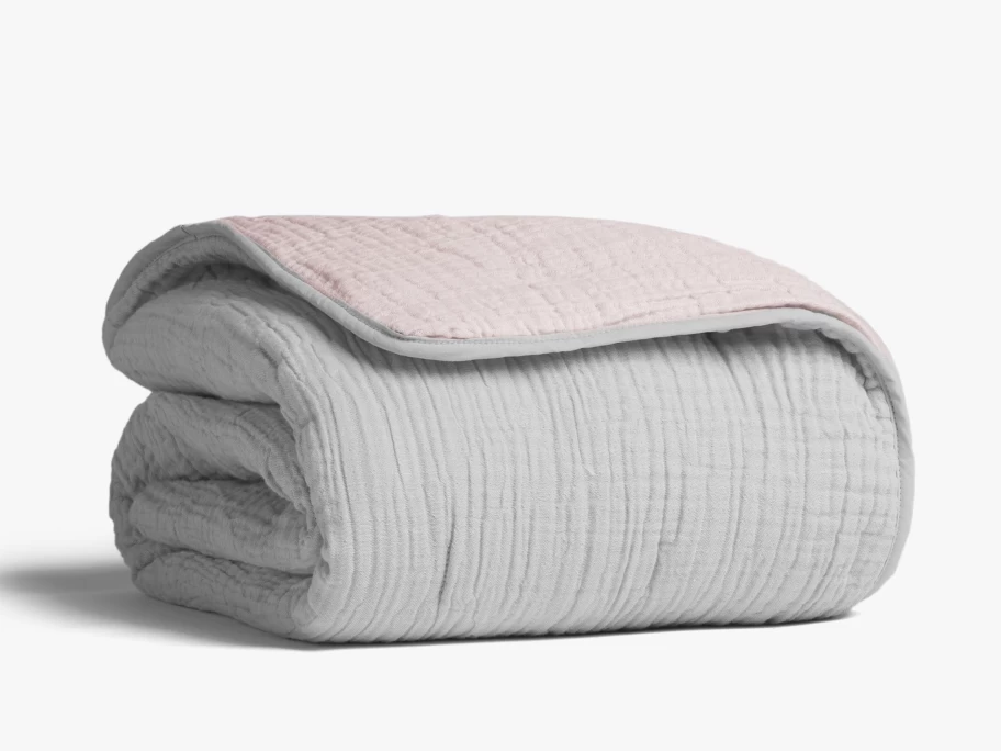 Parachute Organic Cloud Cotton Toddler Quilt - Soft, Hypoallergenic Baby Blanket for Nursery & Toddler Bed